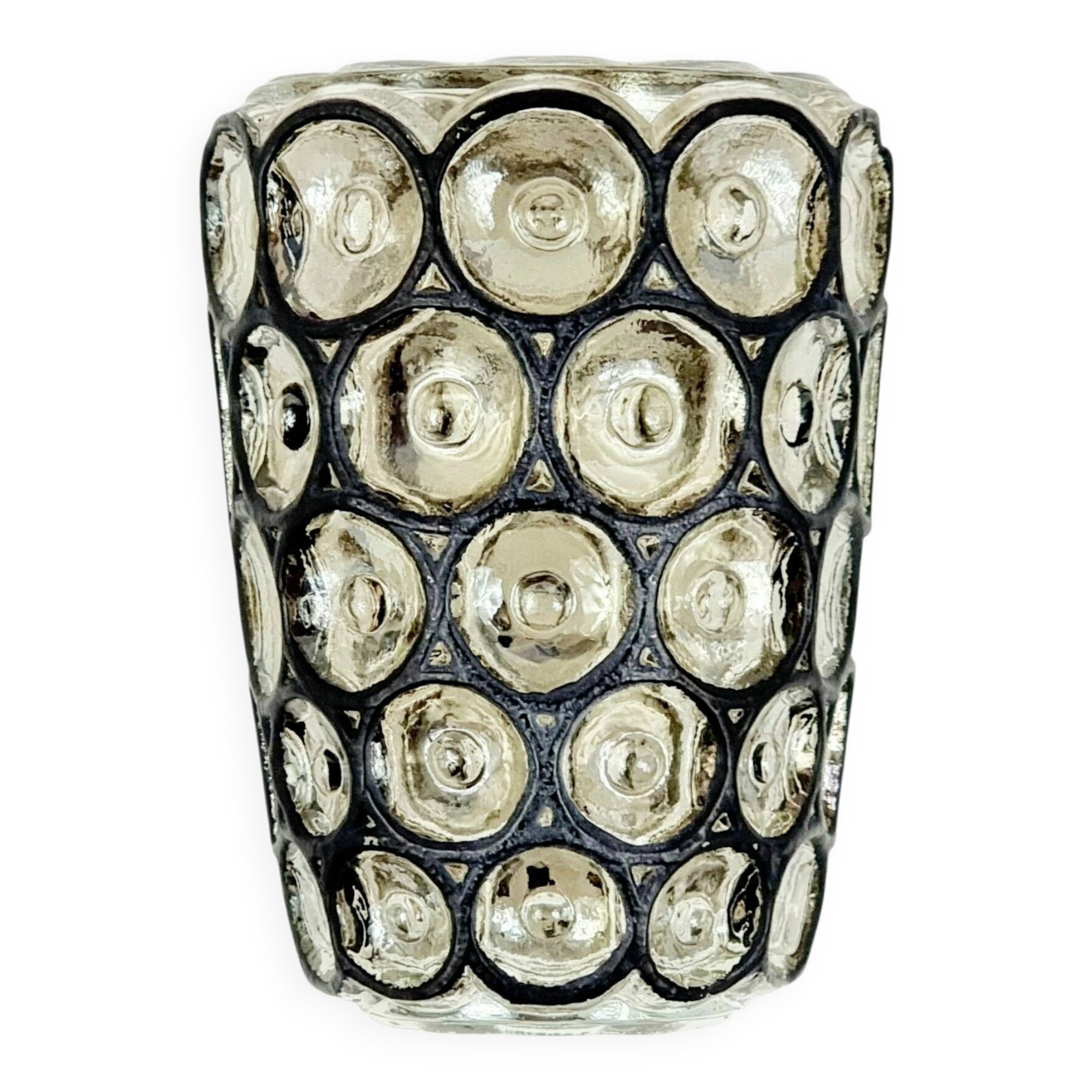 Mid-Century Glass Wall Light from Limburg, Germany, 1960s/1970s