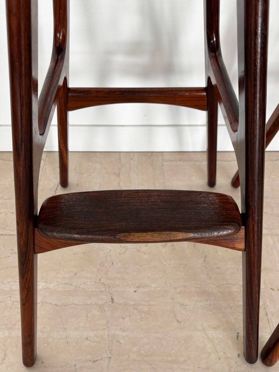 Scandinavian Bar Stools by Erik Buch, 1960s, Set of 2