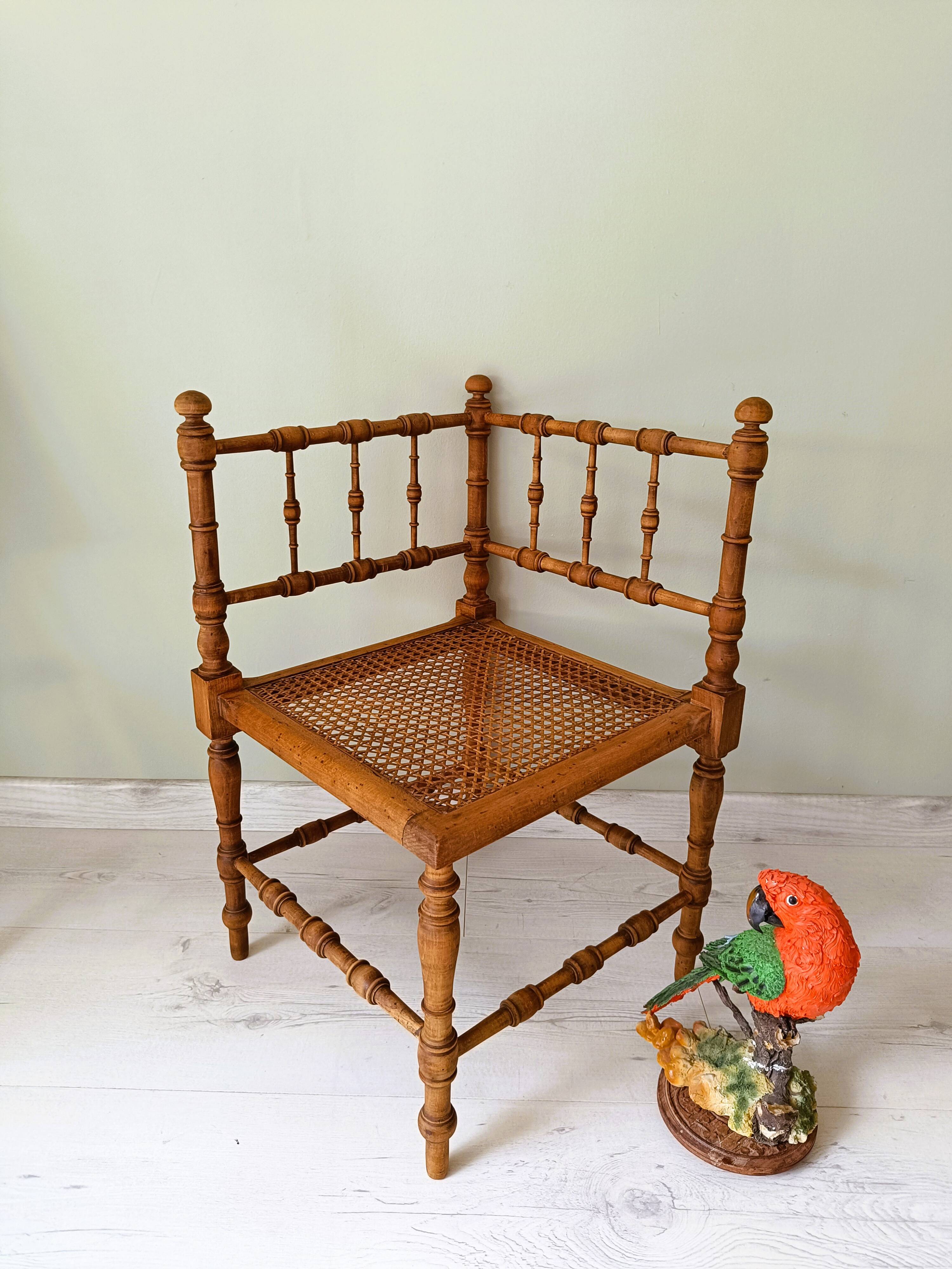 Art Nouveau corner chair