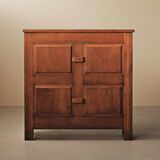 Four-door solid oak sideboard – France, 1960s
