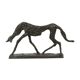 Statue en bronze d'après Alberto Giacometti Sculpture de chien 44 cm