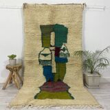 Handmade moroccan berber carpet 260 x 133 cm