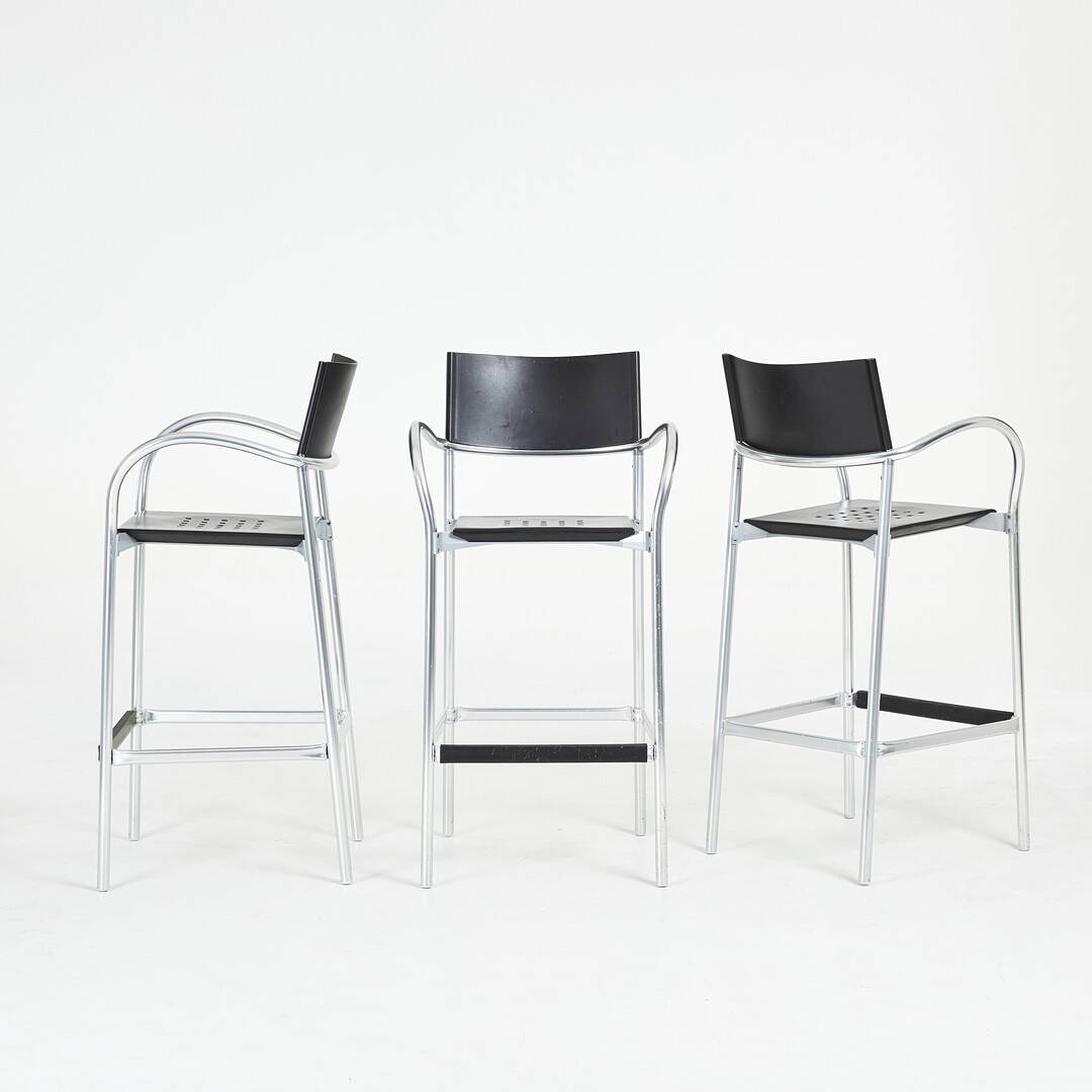 Carlo Bartoli — “Breeze” Bar Stools (Set of 4) for Segis, Italy — Acrylic &