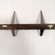 Vintage ceramic, teak and chrome plated coat rack