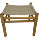 Vintage Safari Ottoman Footstool 70s design