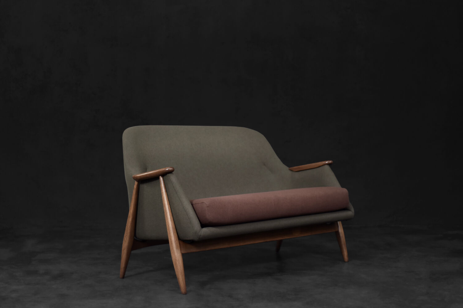 Vintage Mid-Century Modernist Living Room Set Pallas by Svante Skogh for Asko, 1950s, Set of 2