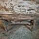 Vintage French Pine Bench – 1960s Seat or Side Table