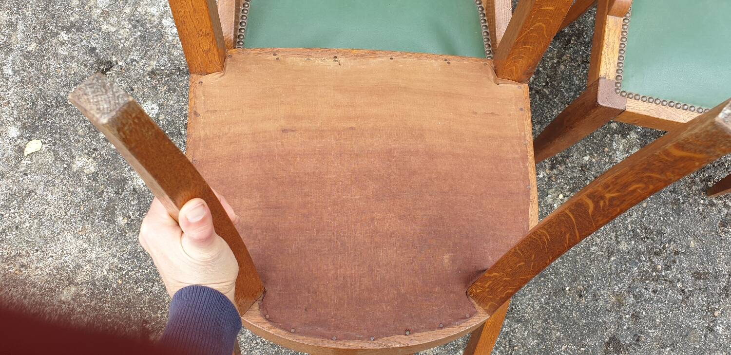 Suite de 6 chaises gondole Art Déco 1930