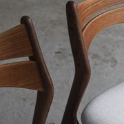 Set of 4 dining chairs ‘model 310’ by Erik Buch for Chr. Christensens Møbelfabrik, Danish design, 60