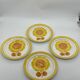 Série d’assiettes plates Alice Digoin Sarreguemines vintage, fleurs, tournesol 🌻