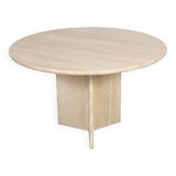 Italian travertine dining table, 1970s