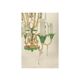 Chandelier 1950s painted metal and grapevines
