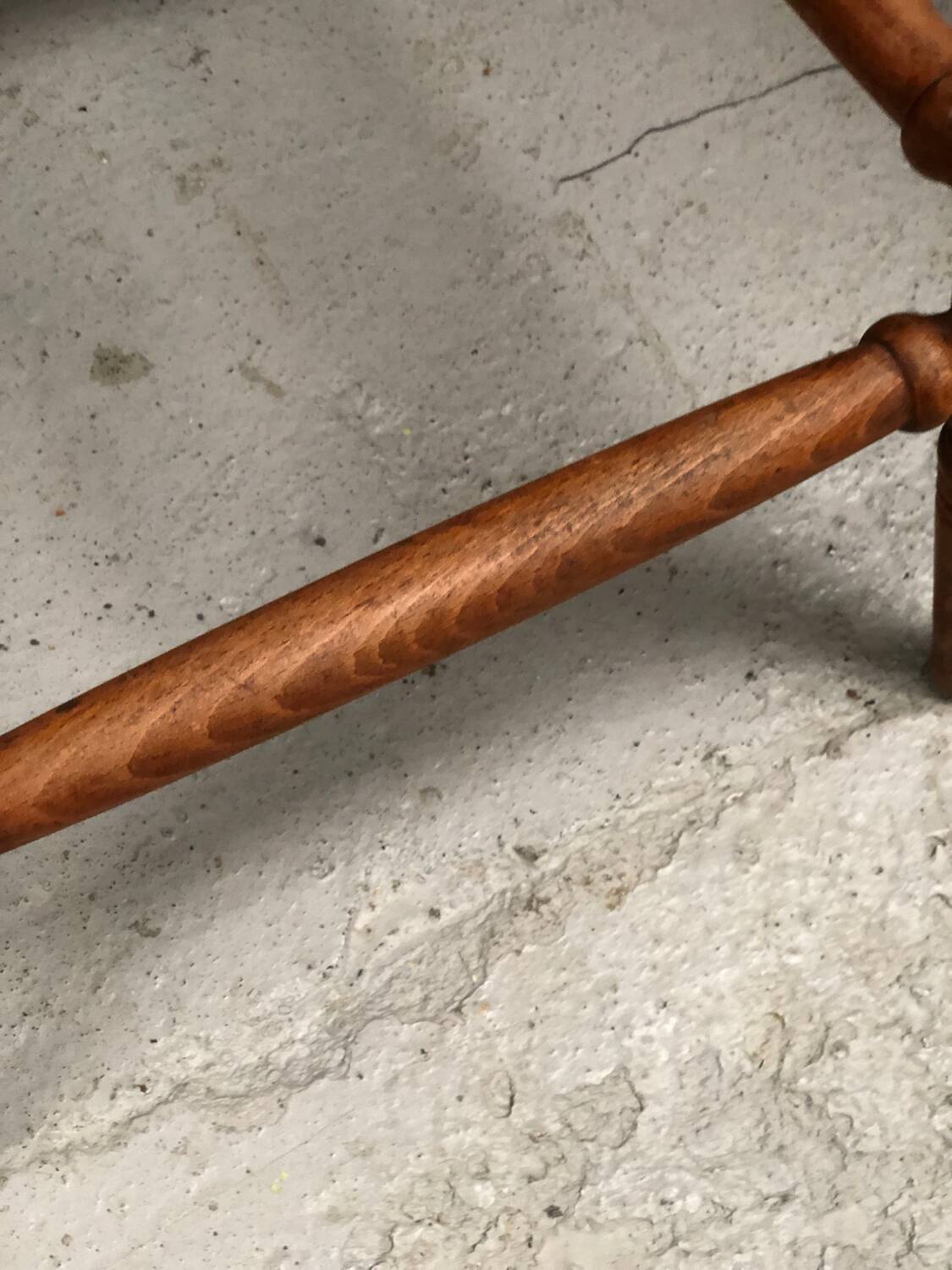 Tabourets de bar bistrot en chêne et cuir