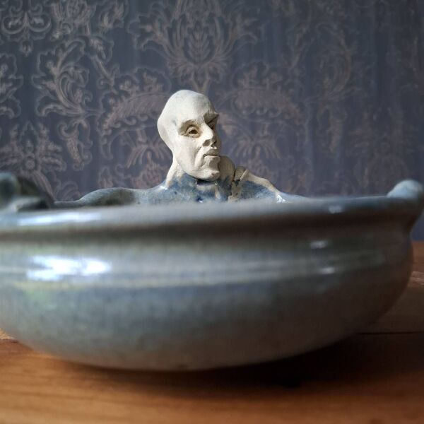 Vide poche anthropomorphe céramique Bernard Sellier XXème