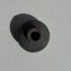 Minuscule black round pot in Indonesian terracotta H7 D7