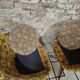 Pair of polystyrene cocktail shells 1970s
