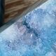 Serre-livre, géode, agate bleue