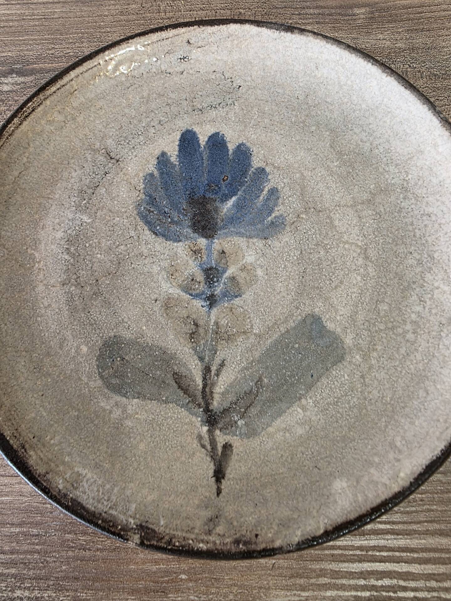 Ceramic plate Gustave Reynaud Le Mûrier Vallauris vintage