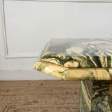 Octagonal marble coffee table