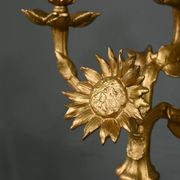 Paire de candélabres en régule doré et onyx – 1940