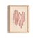 Abstract painting on paper, dark red illustration signed Eawy.