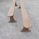 Pair of oak benches 250cm