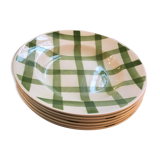 Series of 6 hollow plates