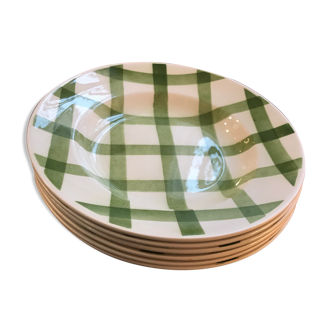 Série de 6 assiettes creuses