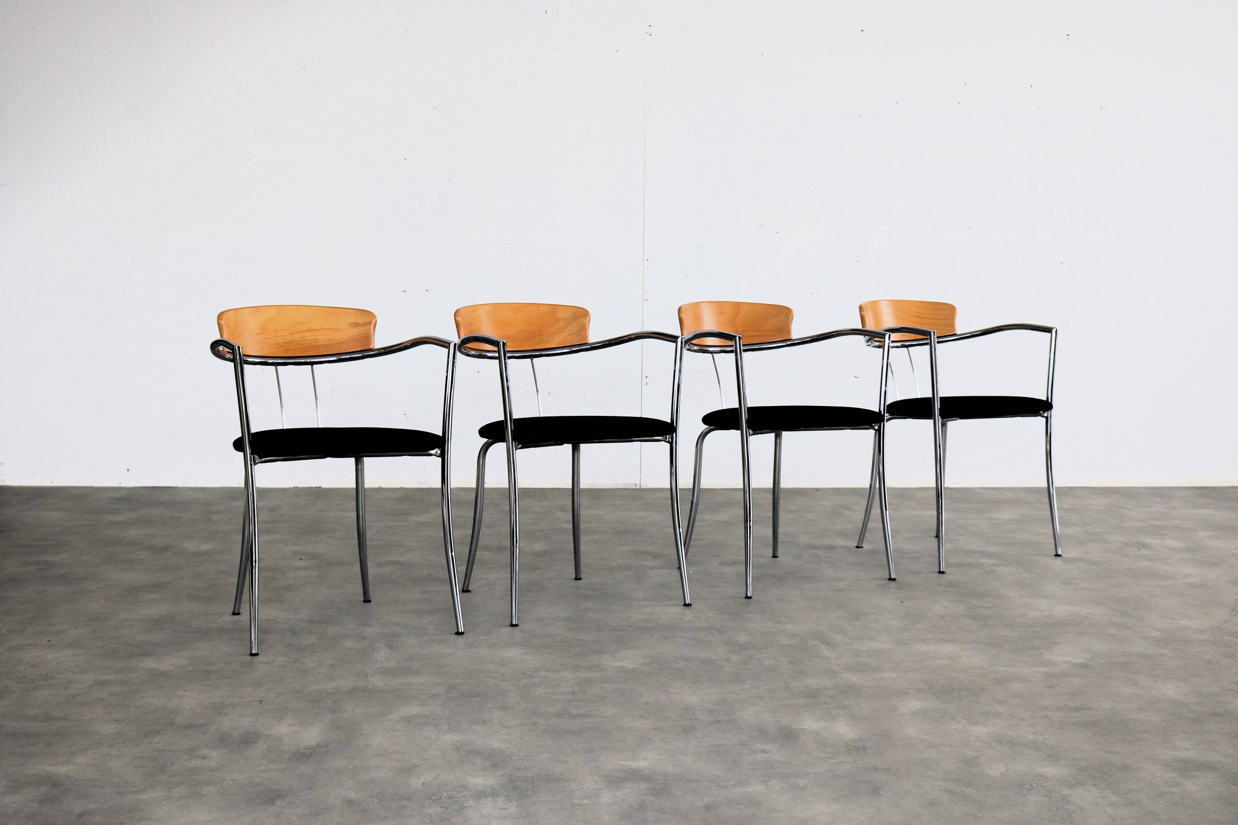 Vintage chairs | dining chairs | Effezeta | 80s