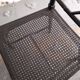 Black lacquered chair, faux bamboo, Chippendale, Jonathan Adler