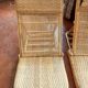 Paire de fauteuils pliables  en rotin