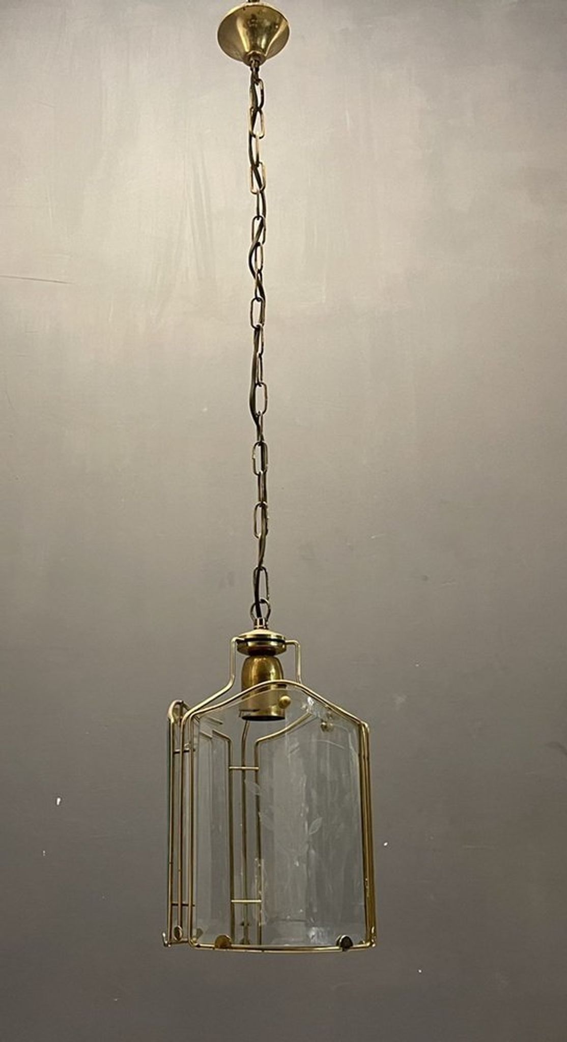 Italian glass brass pendant ceiling lamp