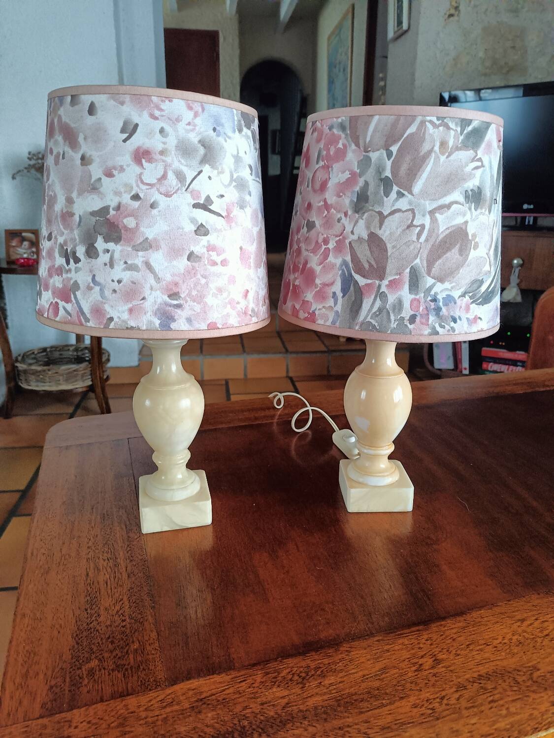 2 lampes de chevet
