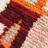 Moroccan Berber rug Boujaad corridor with colorful patterns 282x69cm