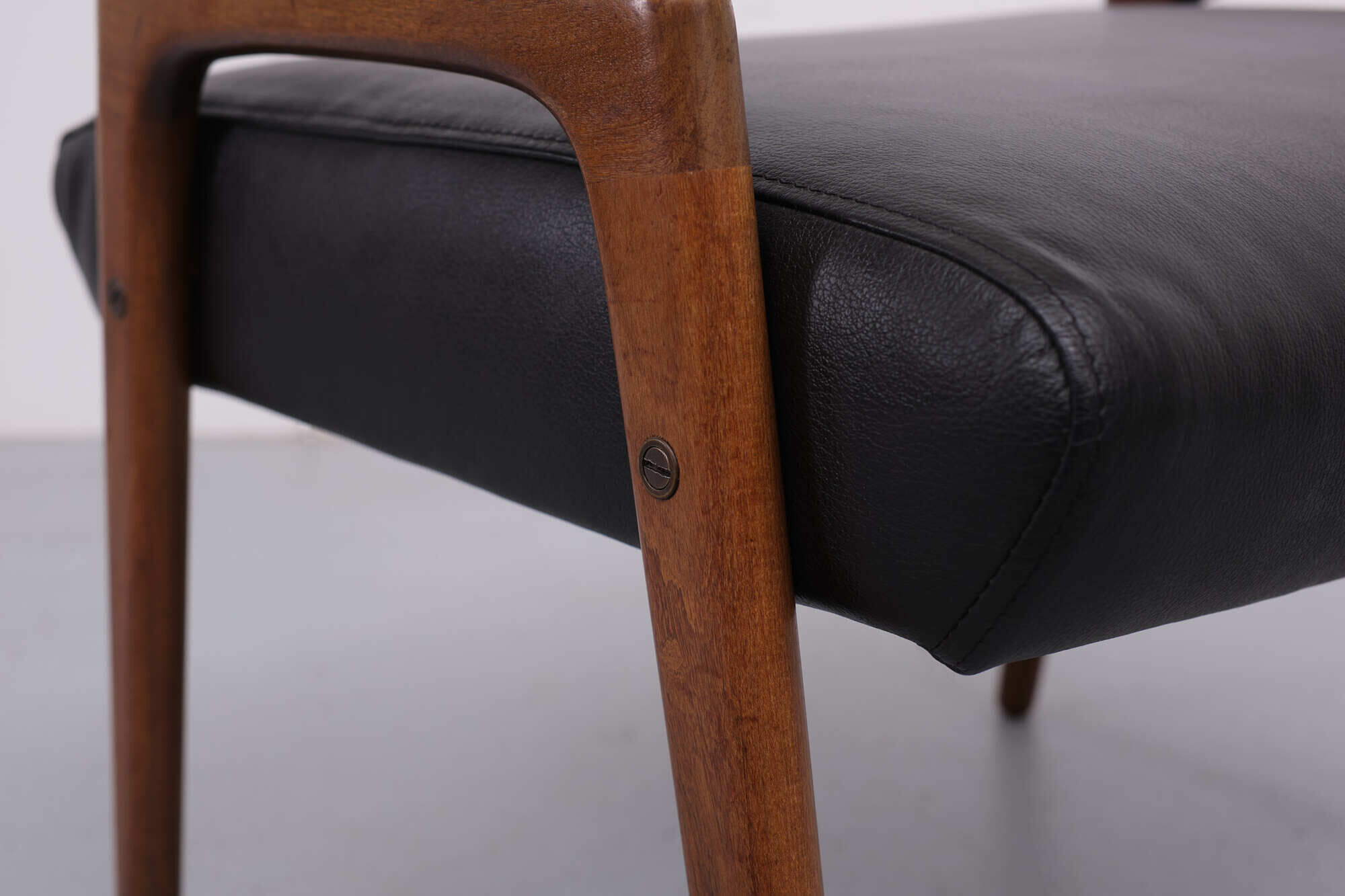 Vintage teak foot stool, scandinavian, 1960s