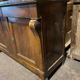 Walnut sideboard marble top 19th