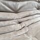 1990s vintage original taupe Alcantara Togo 2-seater by Michel Ducaroy for Ligne Roset