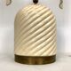 Ceramic and Brass Table Lamp by Tommaso Barbi, 1970s