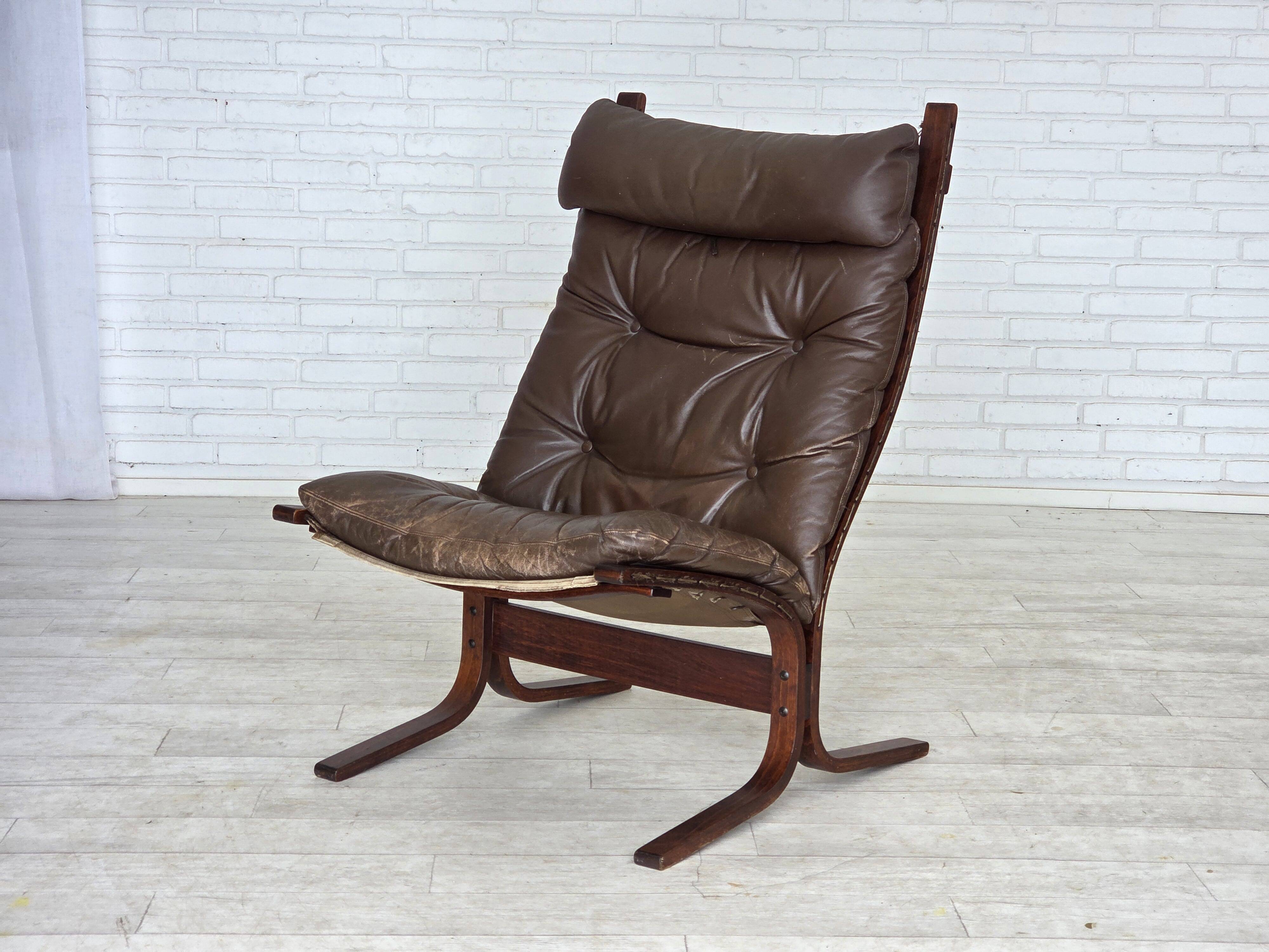 1970s, Norwegian design by Ingmar Relling, lounge chair, model "Siesta".