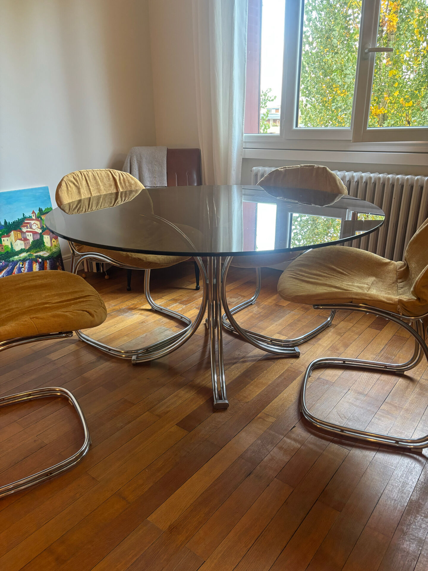 Table + chairs Gaston Rinaldi