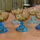 6 Georges Sand model crystal champagne glasses - 20th century