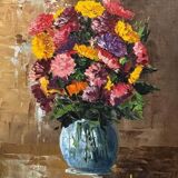 Oil painting on panel circa 1900
