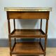 Small mahogany side table in Louis XVI style.