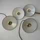 Lot of 4 small vintage enamel pendants