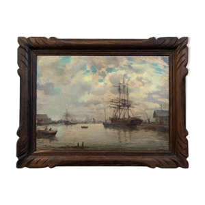 Breton, Marine, huile sur toile