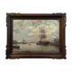 Breton, Marine, oil on canvas marouflée, nineteenth century