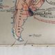 Vintage school map double-sided "South America / North America"