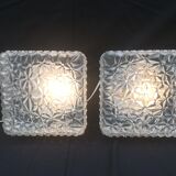 Pair of square ceiling lights