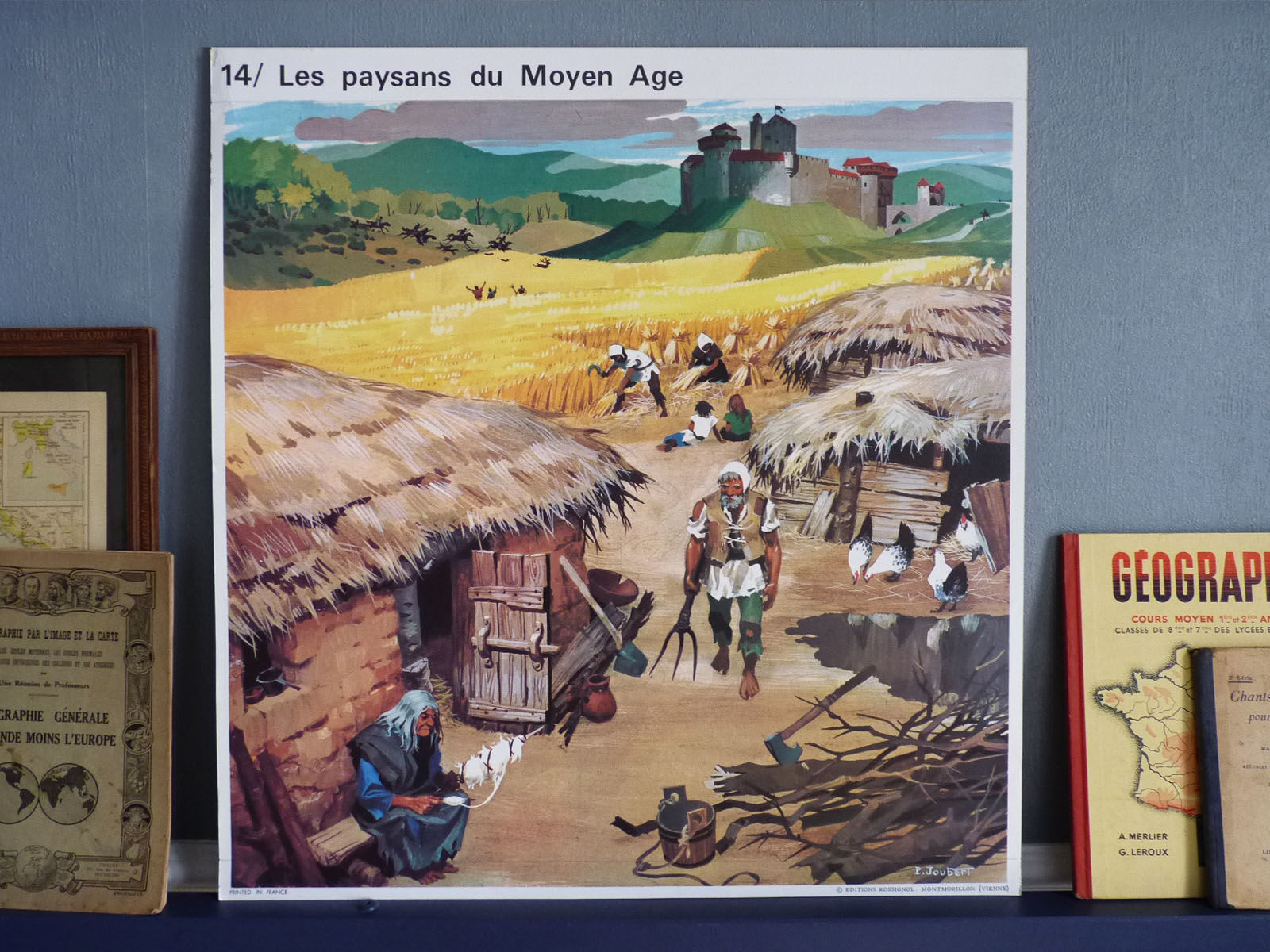 School poster, Moyen Age