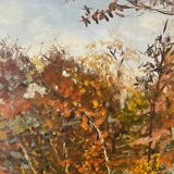 Forêt de Fontainebleau, signé R Vacher